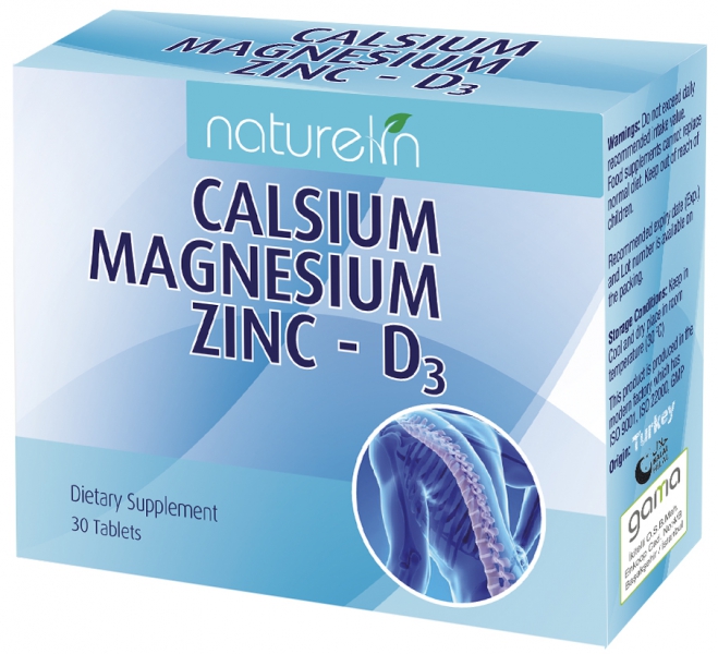 NATURELIN  Ca+Mg+Zn+D3 30 TABLET