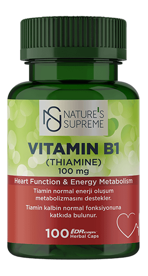 NATURE'S SUPREME VİTAMİN B1 100 KAPSÜL